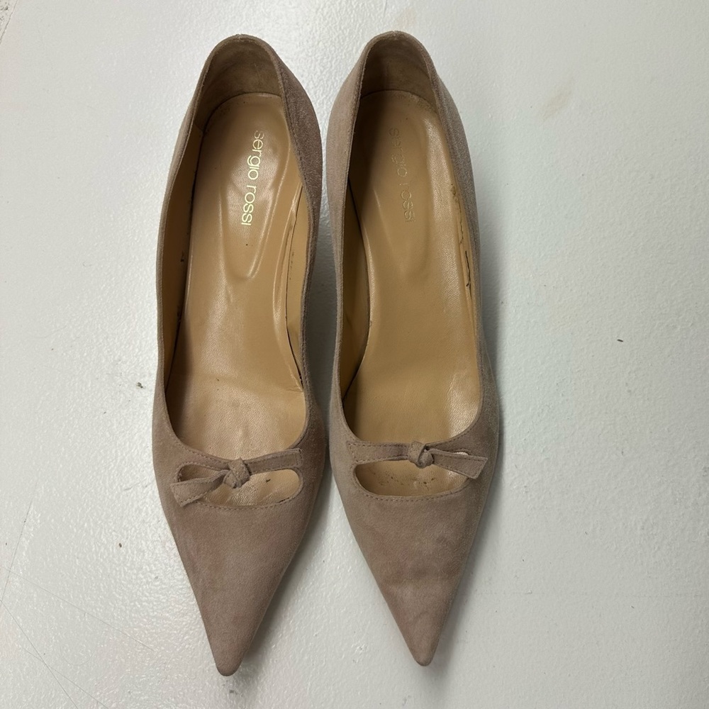 Sergio Rossi Nude 2 inch Heel  Shoes EU 40
